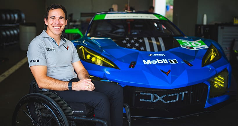 A WHEELCHAIR IS NOT SLOWING ROBERT WICKENS